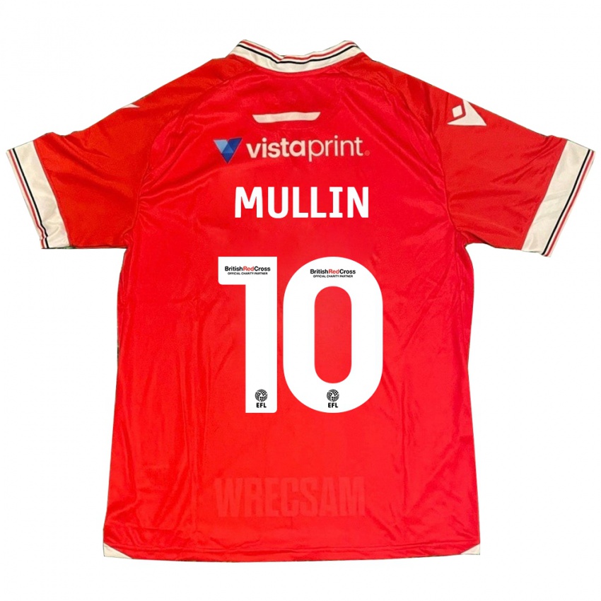 Heren Paul Mullin #10 Rood Thuisshirt Thuistenue 2023/24 T-Shirt