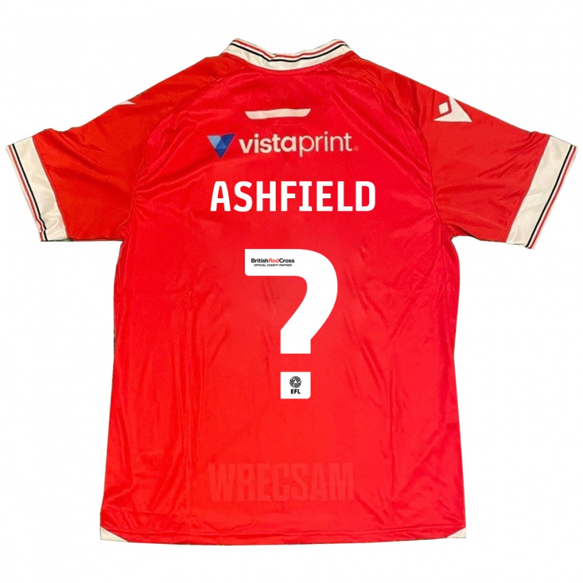 Heren Harry Ashfield #0 Rood Thuisshirt Thuistenue 2023/24 T-Shirt