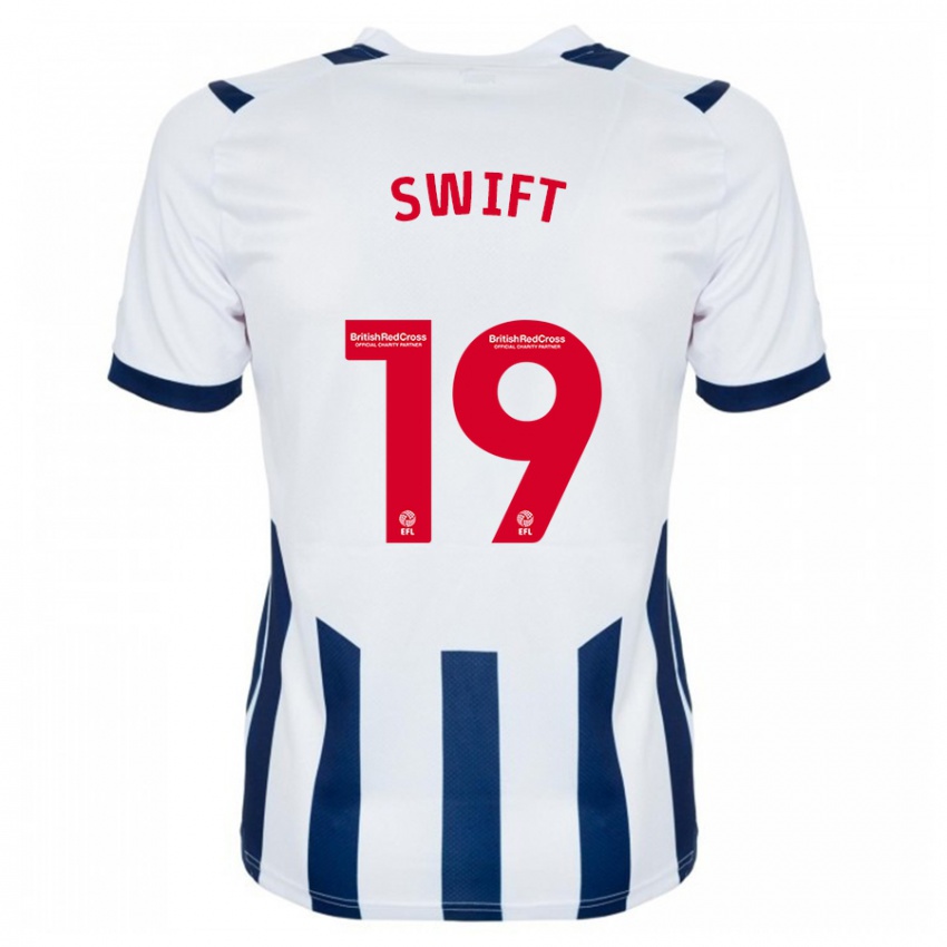 Heren John Swift #19 Wit Thuisshirt Thuistenue 2023/24 T-Shirt