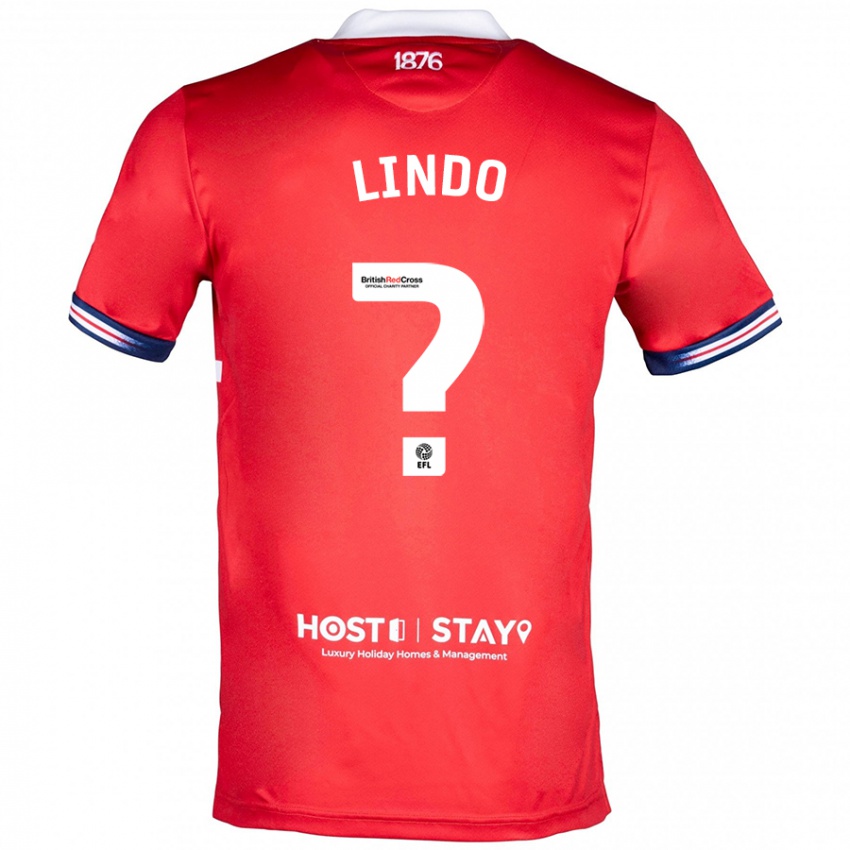 Heren Afonso Lindo #0 Rood Thuisshirt Thuistenue 2023/24 T-Shirt