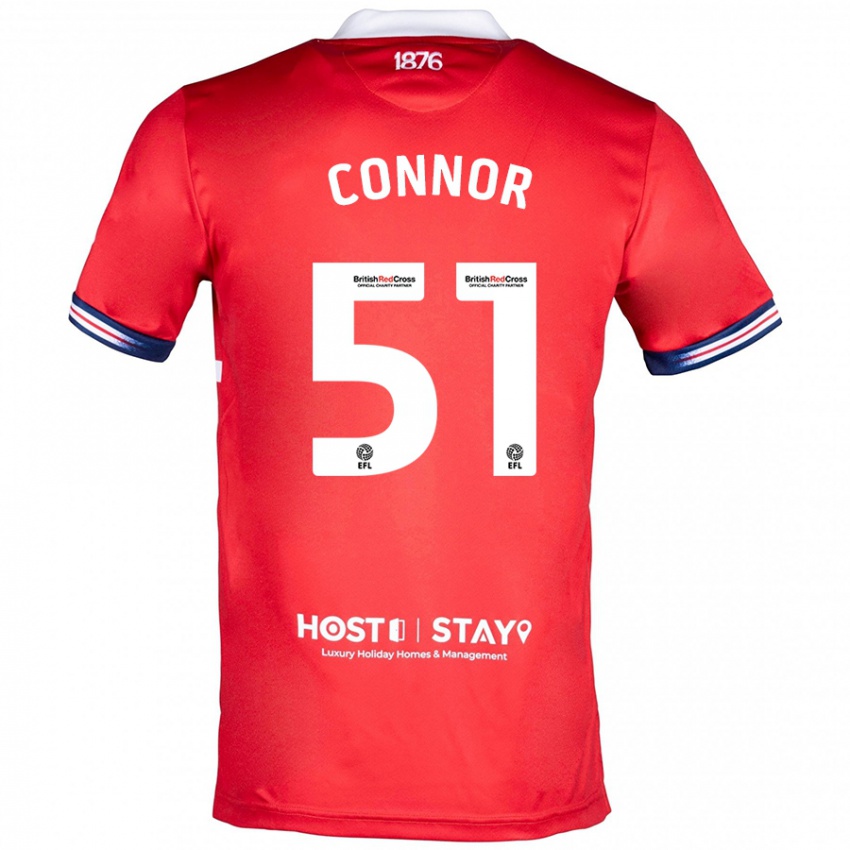 Heren Shea Connor #51 Rood Thuisshirt Thuistenue 2023/24 T-Shirt