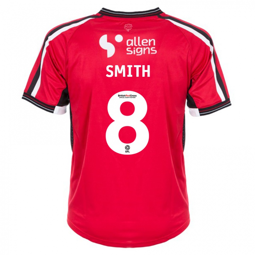 Heren Alistair Smith #8 Rood Thuisshirt Thuistenue 2023/24 T-Shirt