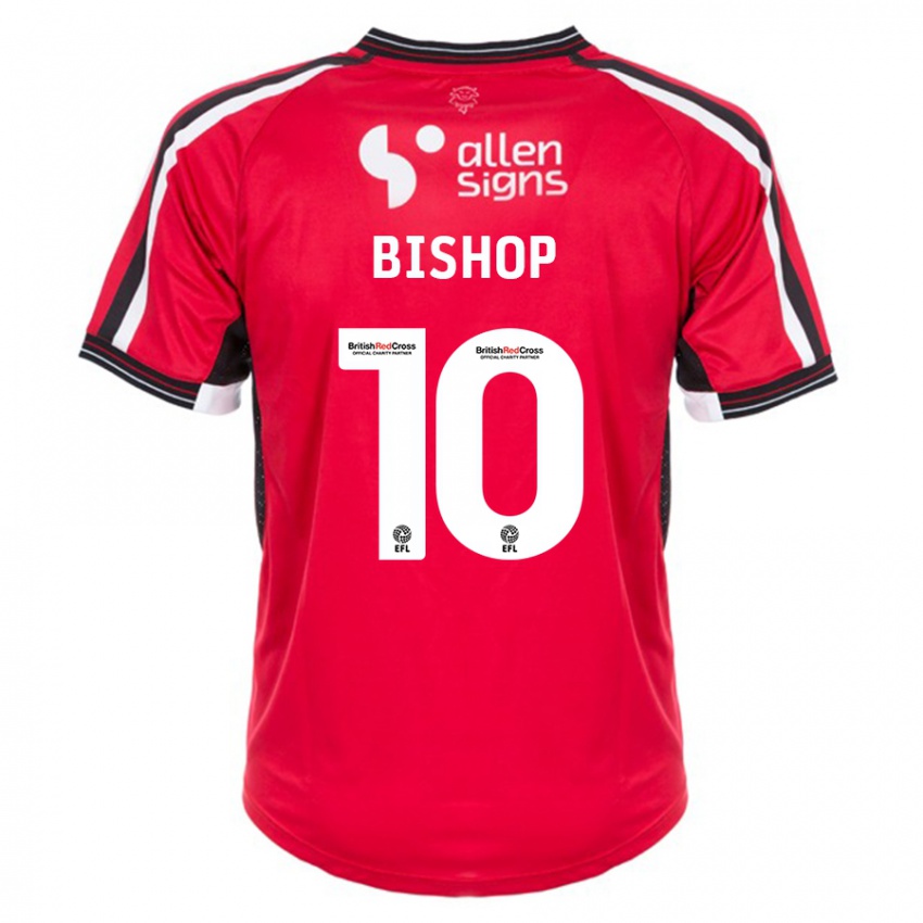 Heren Teddy Bishop #10 Rood Thuisshirt Thuistenue 2023/24 T-Shirt