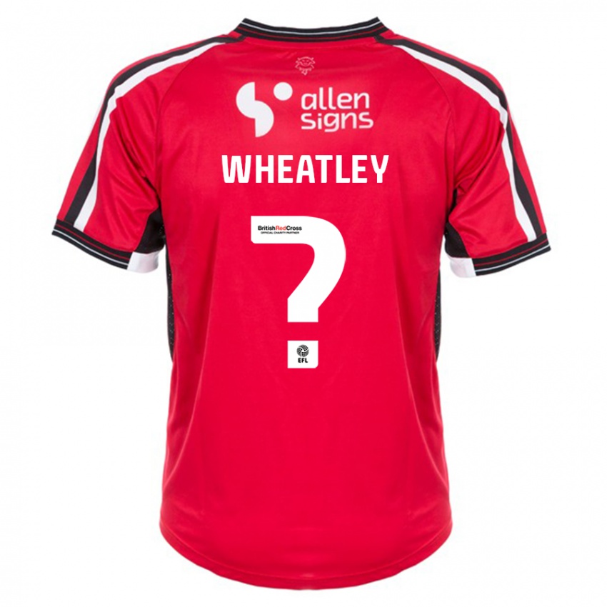 Heren Kyrell Wheatley #0 Rood Thuisshirt Thuistenue 2023/24 T-Shirt