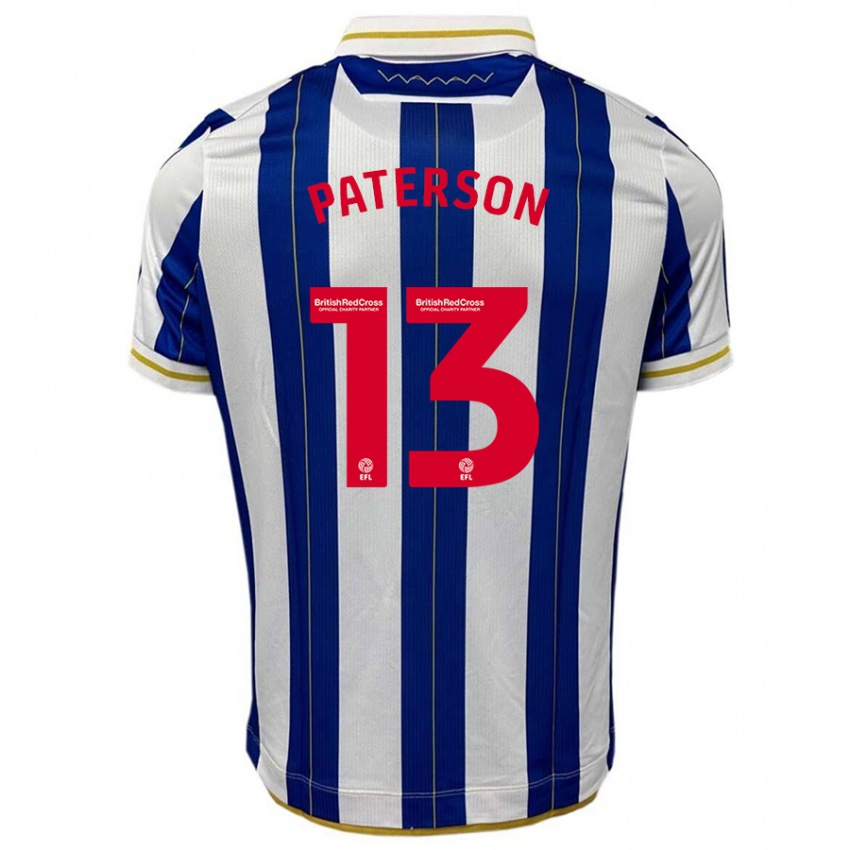 Heren Callum Paterson #13 Blauw Wit Thuisshirt Thuistenue 2023/24 T-Shirt