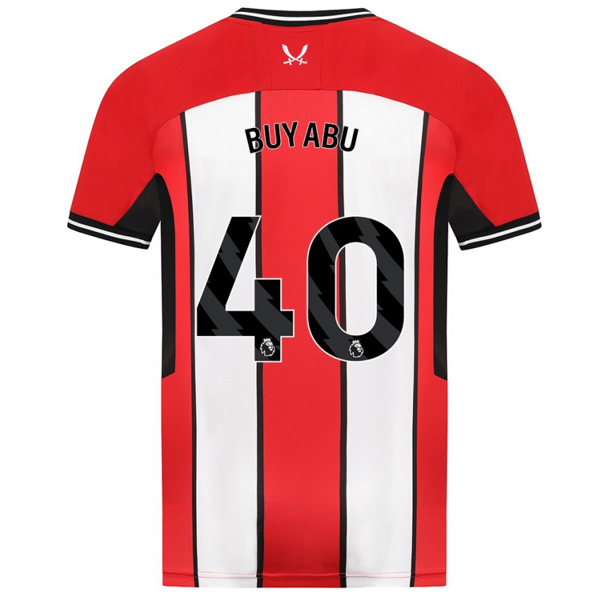 Heren Jili Buyabu #40 Rood Thuisshirt Thuistenue 2023/24 T-Shirt