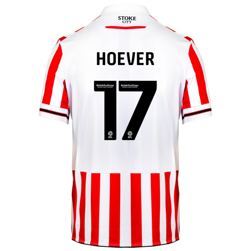 Heren Ki-Jana Hoever #17 Rood Wit Thuisshirt Thuistenue 2023/24 T-Shirt