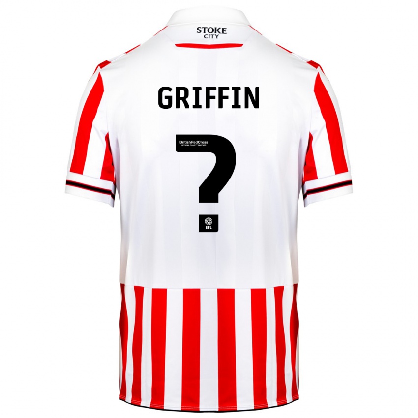 Heren Jake Griffin #0 Rood Wit Thuisshirt Thuistenue 2023/24 T-Shirt