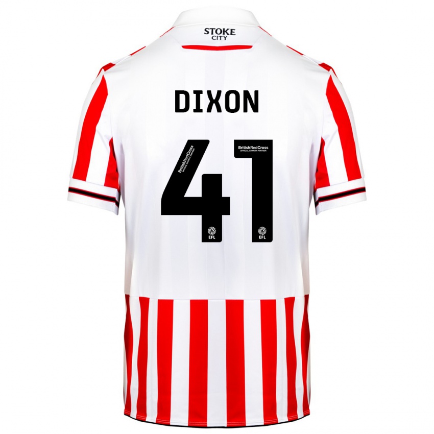 Heren Jaden Dixon #41 Rood Wit Thuisshirt Thuistenue 2023/24 T-Shirt