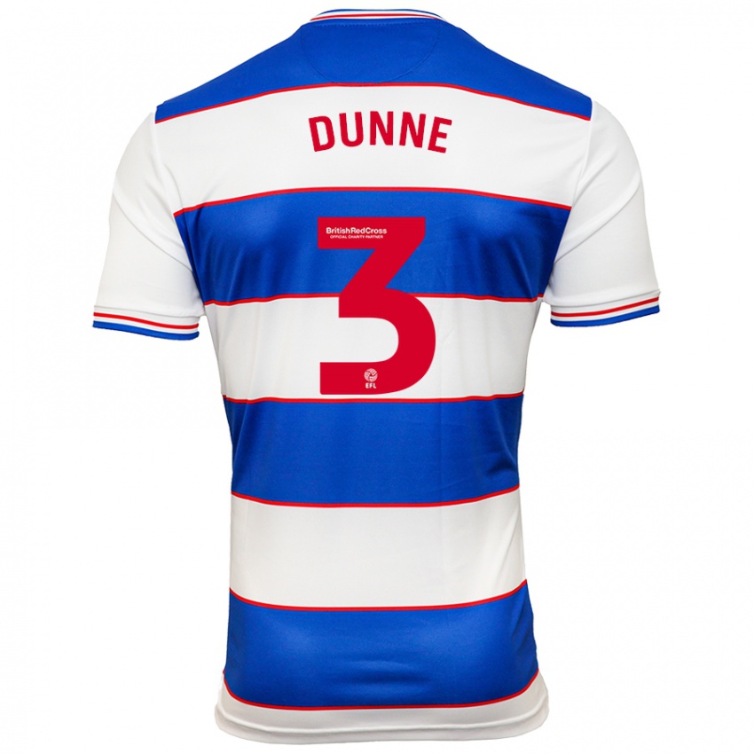 Heren Jimmy Dunne #3 Wit Blauw Thuisshirt Thuistenue 2023/24 T-Shirt