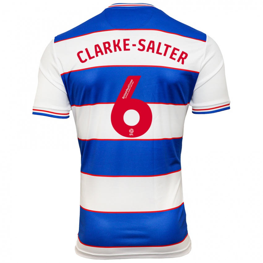 Heren Jake Clarke-Salter #6 Wit Blauw Thuisshirt Thuistenue 2023/24 T-Shirt