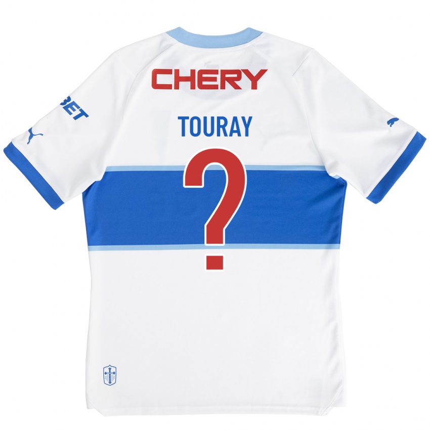 Heren Ousman Touray #0 Wit Thuisshirt Thuistenue 2023/24 T-Shirt