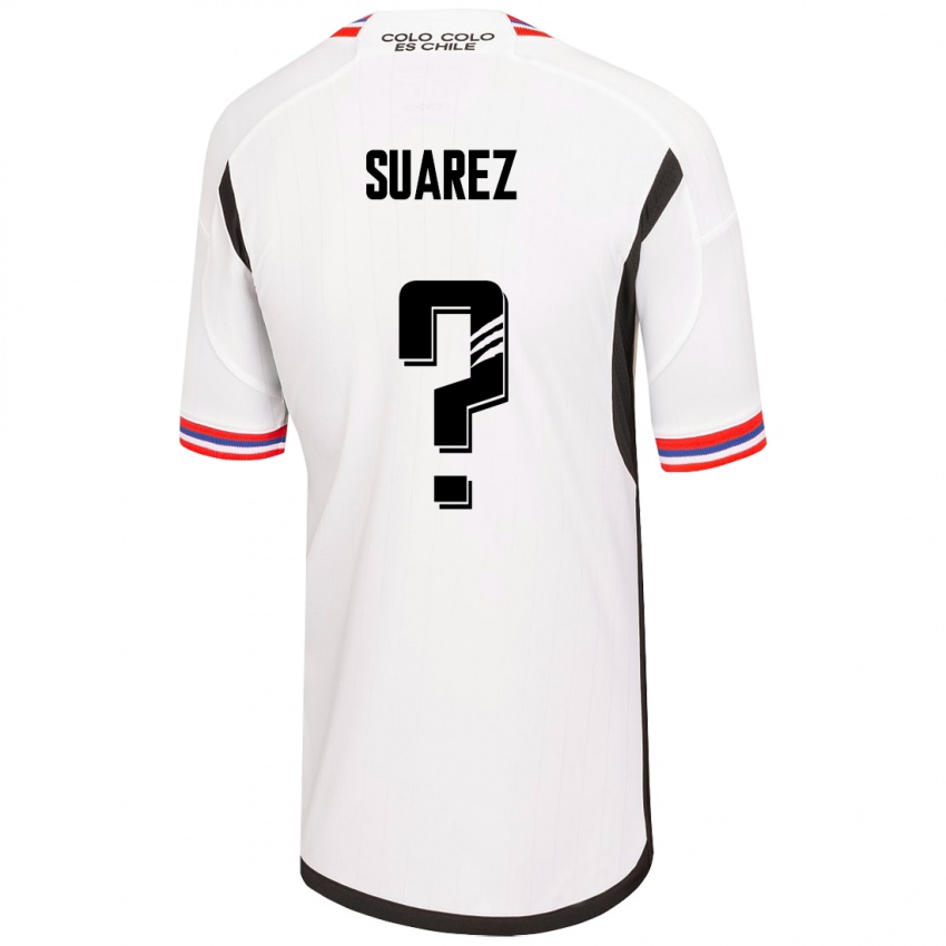 Heren Nicolás Suarez #0 Wit Thuisshirt Thuistenue 2023/24 T-Shirt