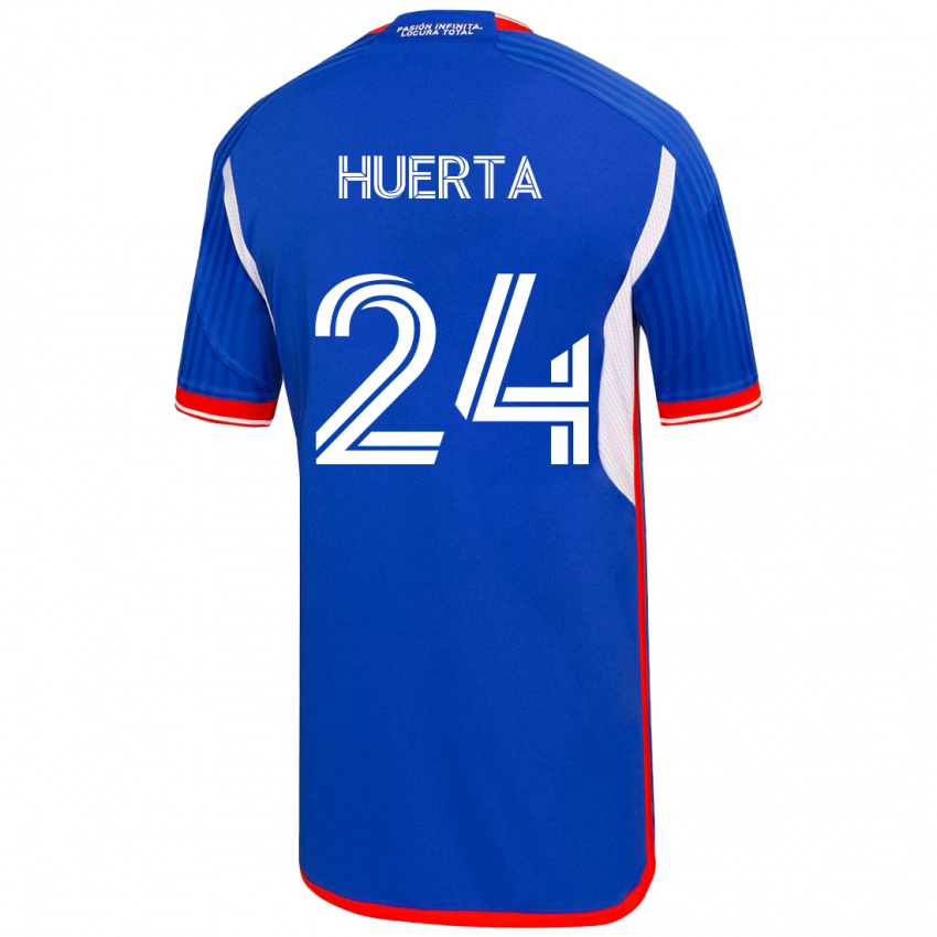 Heren Renato Huerta #24 Blauw Thuisshirt Thuistenue 2023/24 T-Shirt