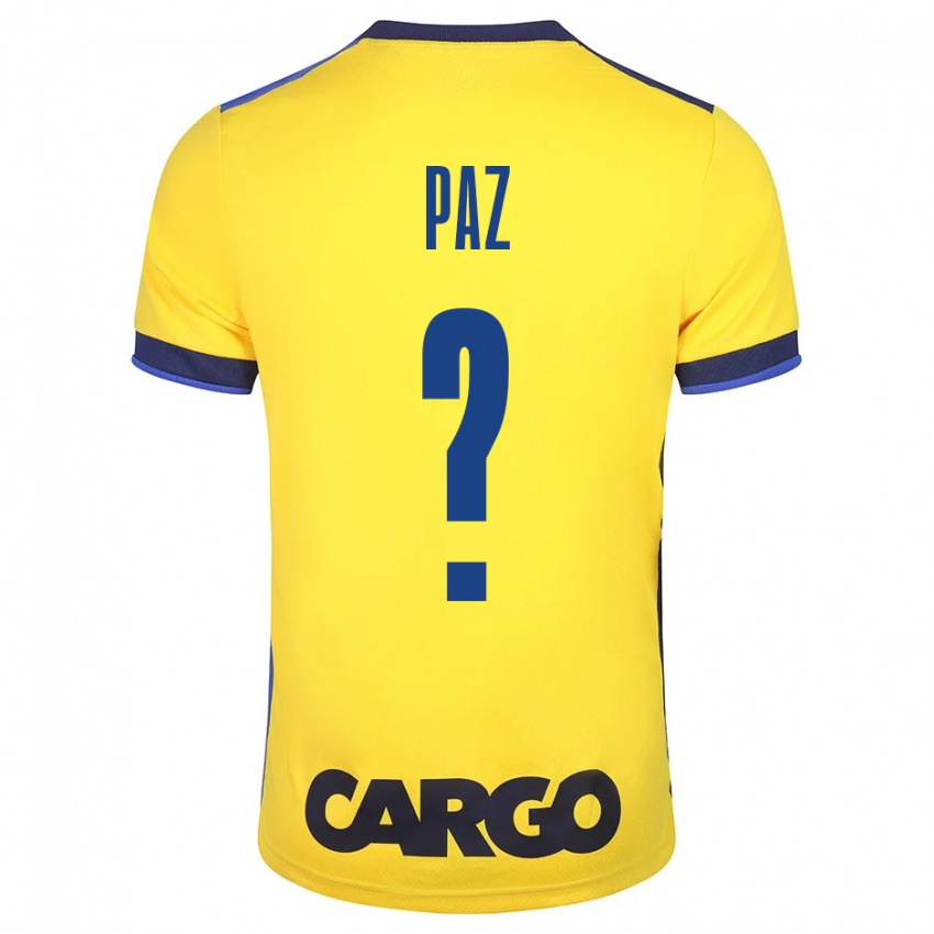 Heren Jonathan Paz #0 Geel Thuisshirt Thuistenue 2023/24 T-Shirt