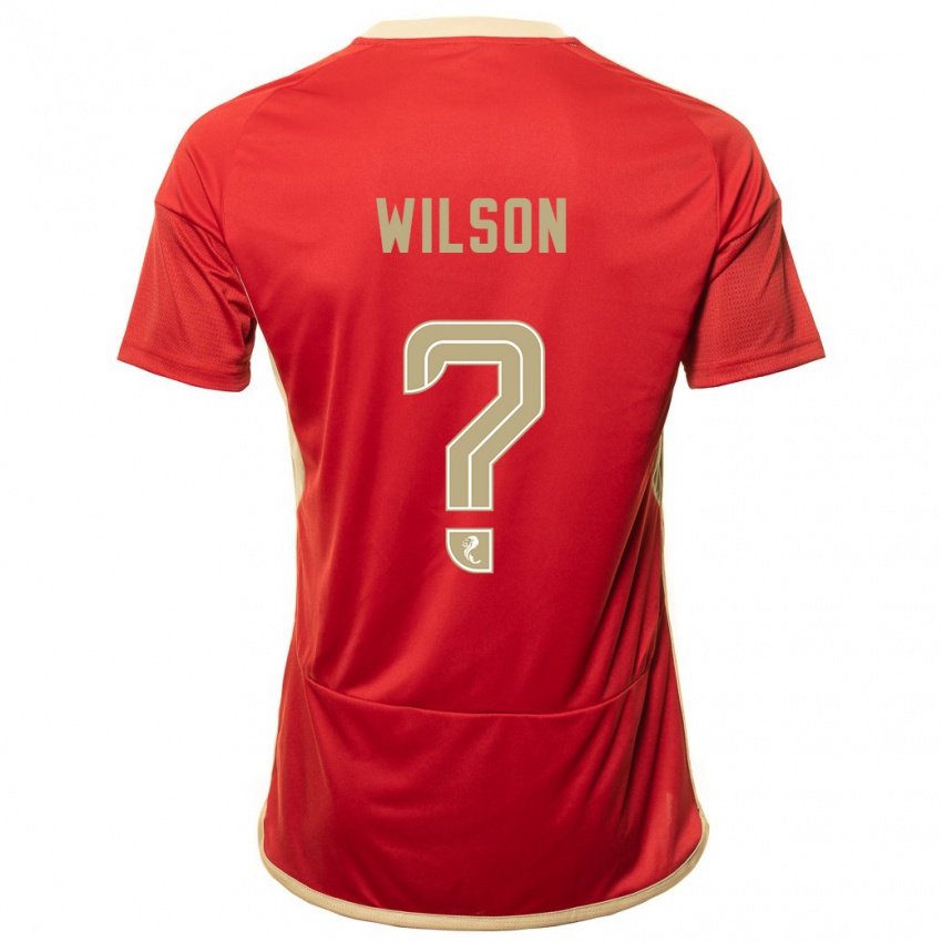 Heren Cameron Wilson #0 Rood Thuisshirt Thuistenue 2023/24 T-Shirt