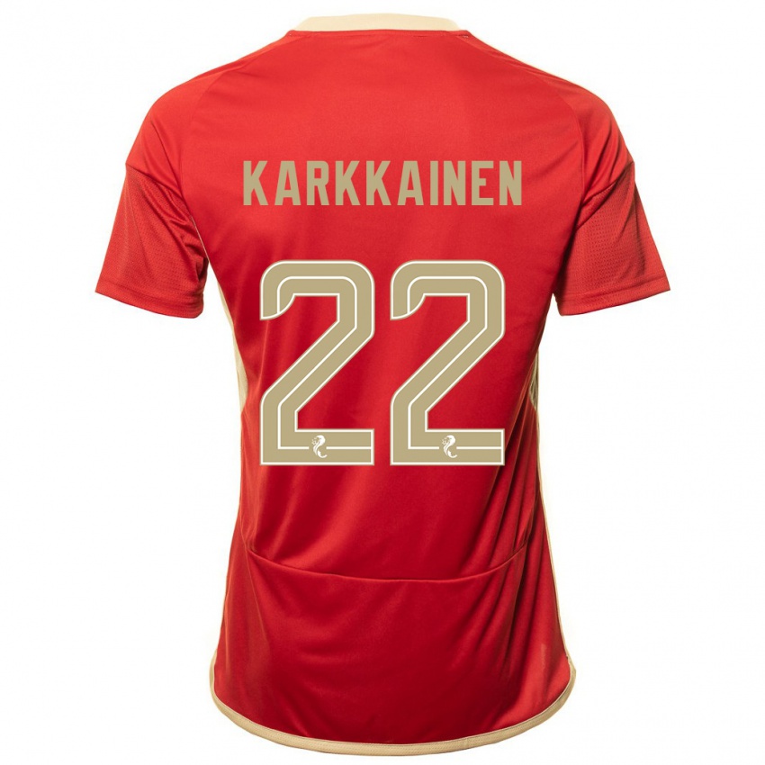 Heren Elena Kärkkäinen #22 Rood Thuisshirt Thuistenue 2023/24 T-Shirt