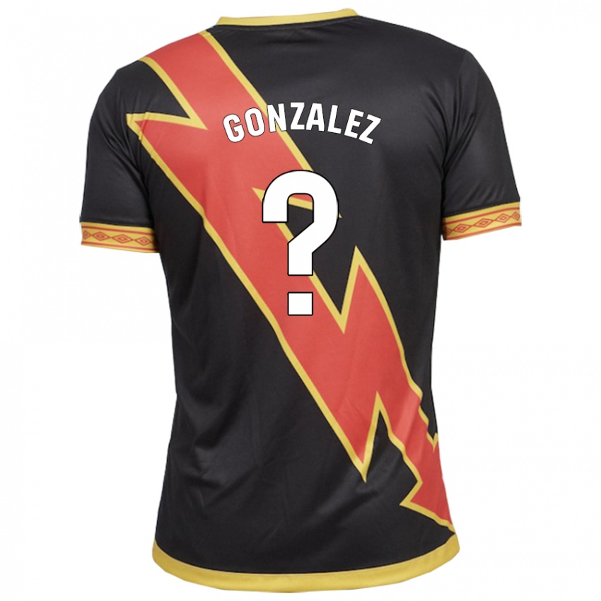 Heren Aitor González #0 Zwart Uitshirt Uittenue 2023/24 T-Shirt