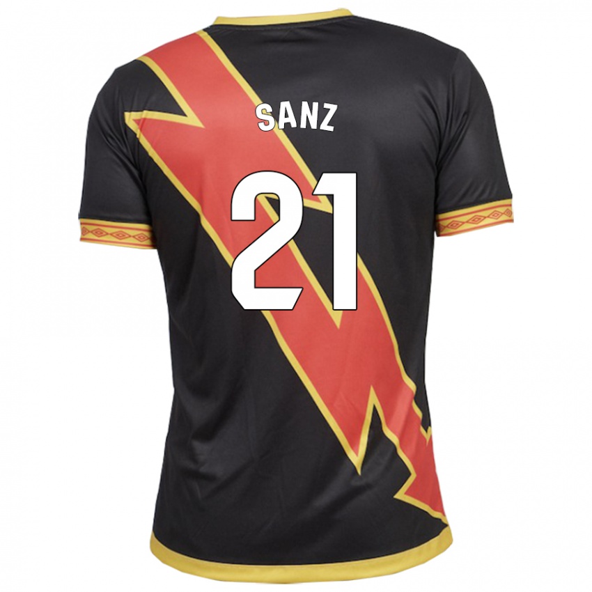 Heren Luismi Sanz #21 Zwart Uitshirt Uittenue 2023/24 T-Shirt