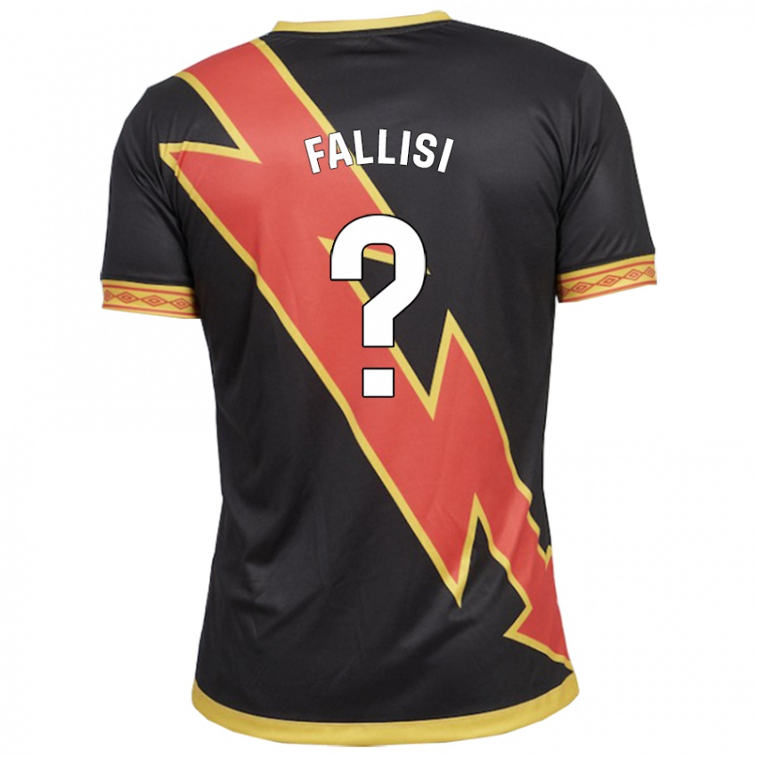 Heren Alessandro Fallisi #0 Zwart Uitshirt Uittenue 2023/24 T-Shirt