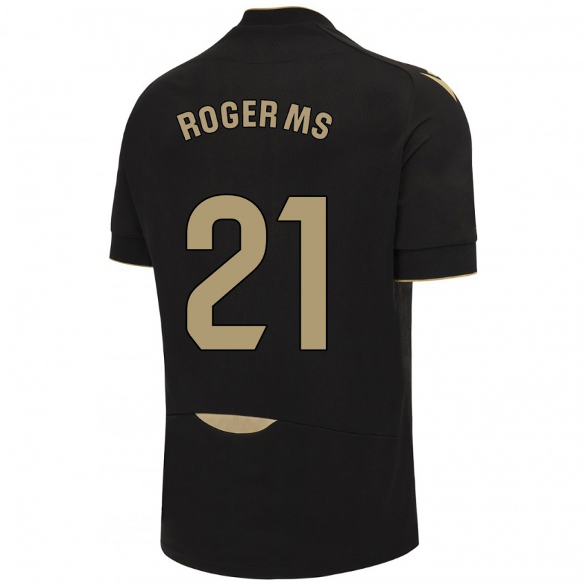 Heren Roger Martí #21 Zwart Uitshirt Uittenue 2023/24 T-Shirt