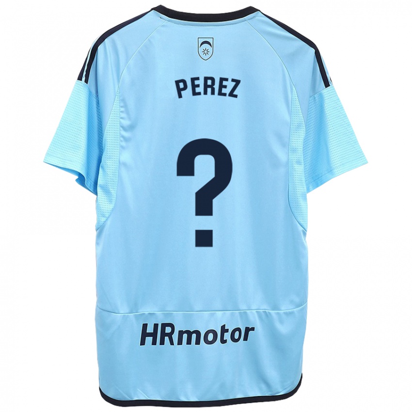 Heren Bruno Perez #0 Blauw Uitshirt Uittenue 2023/24 T-Shirt