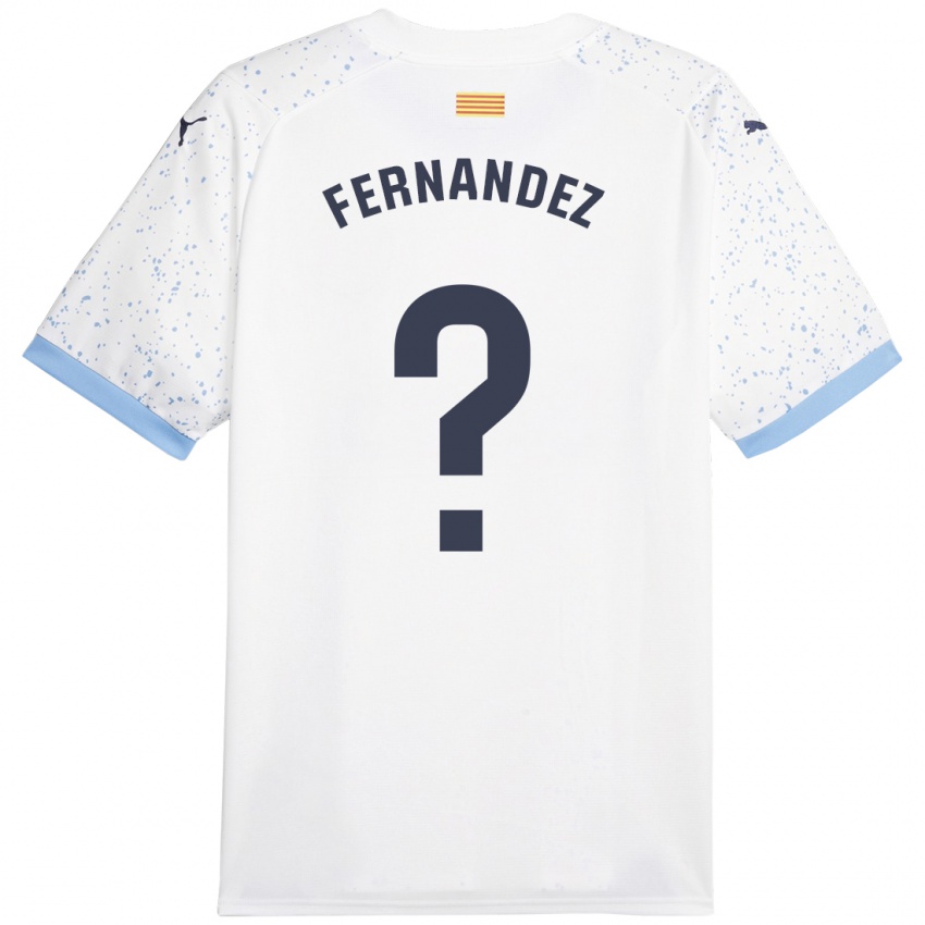 Heren Marc Fernández #0 Wit Uitshirt Uittenue 2023/24 T-Shirt