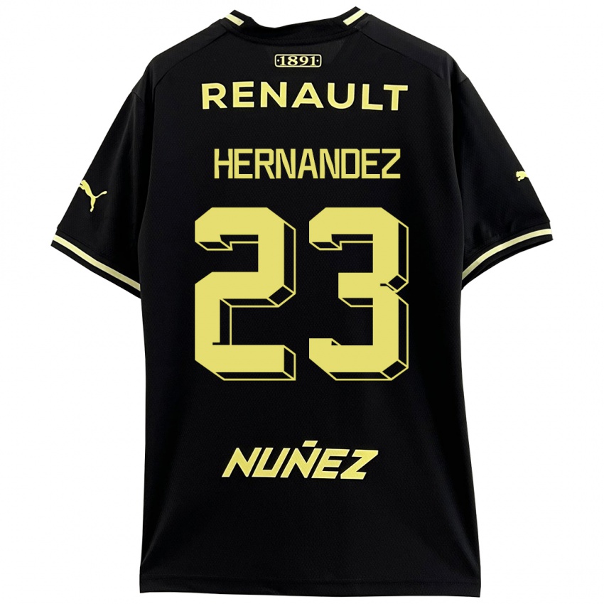 Heren Abel Hernandez #23 Zwart Uitshirt Uittenue 2023/24 T-Shirt