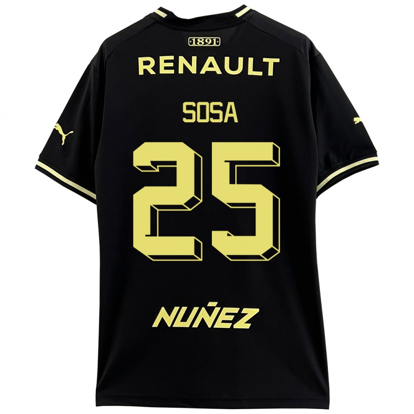 Heren Ignacio Sosa #25 Zwart Uitshirt Uittenue 2023/24 T-Shirt