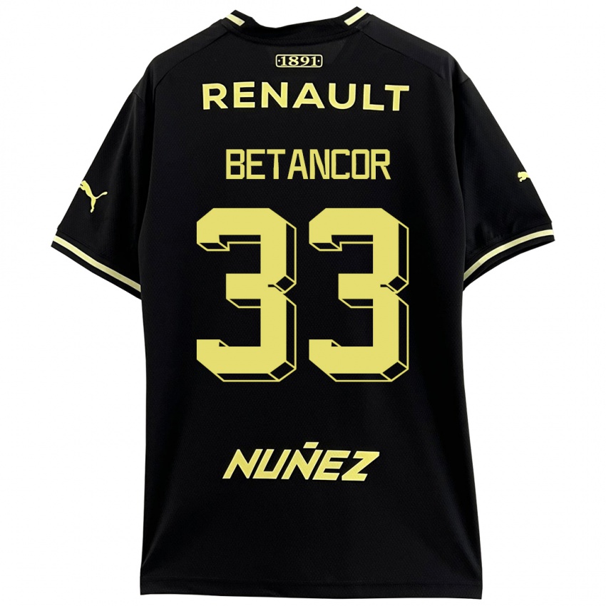 Heren Bruno Betancor #33 Zwart Uitshirt Uittenue 2023/24 T-Shirt