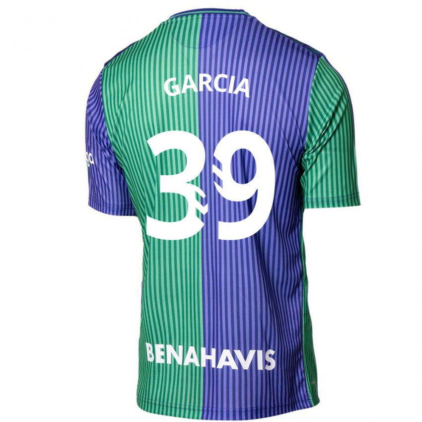 Heren Claudia García #39 Groen Blauw Uitshirt Uittenue 2023/24 T-Shirt