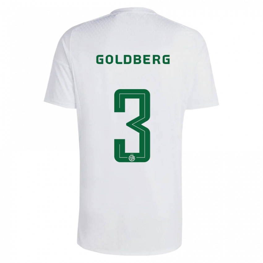 Heren Shon Goldberg #3 Groen Blauw Uitshirt Uittenue 2023/24 T-Shirt