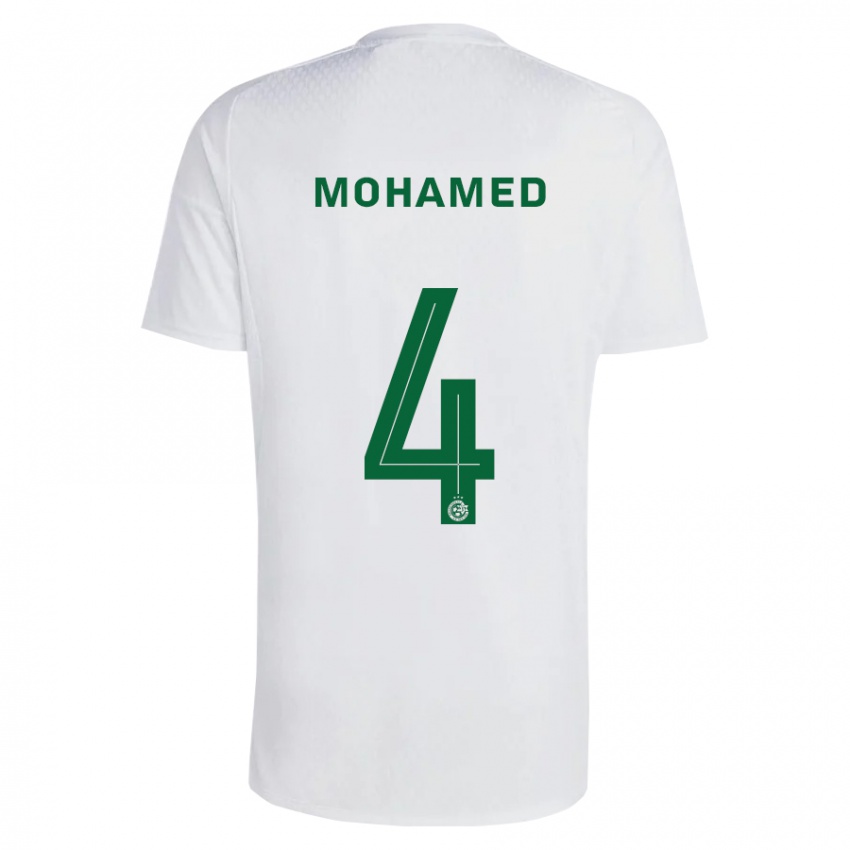 Heren Ali Mohamed #4 Groen Blauw Uitshirt Uittenue 2023/24 T-Shirt
