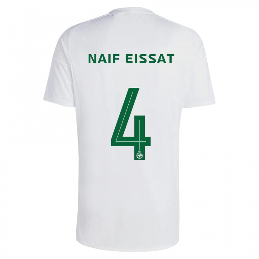 Heren Lisav Naif Eissat #4 Groen Blauw Uitshirt Uittenue 2023/24 T-Shirt