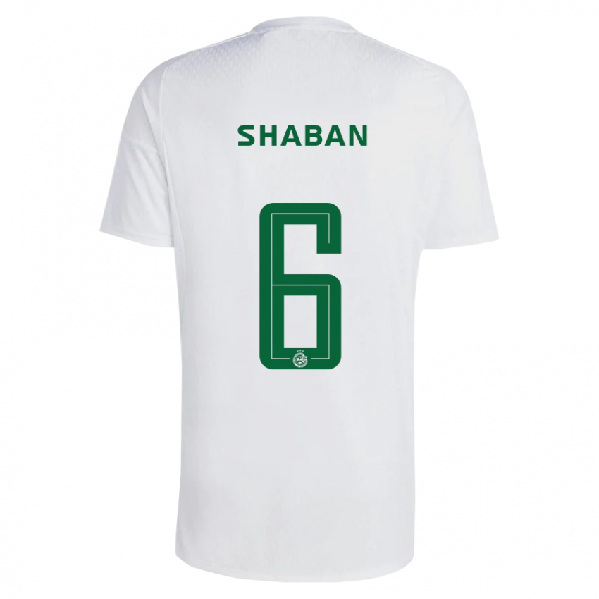 Heren Loay Shaban #6 Groen Blauw Uitshirt Uittenue 2023/24 T-Shirt