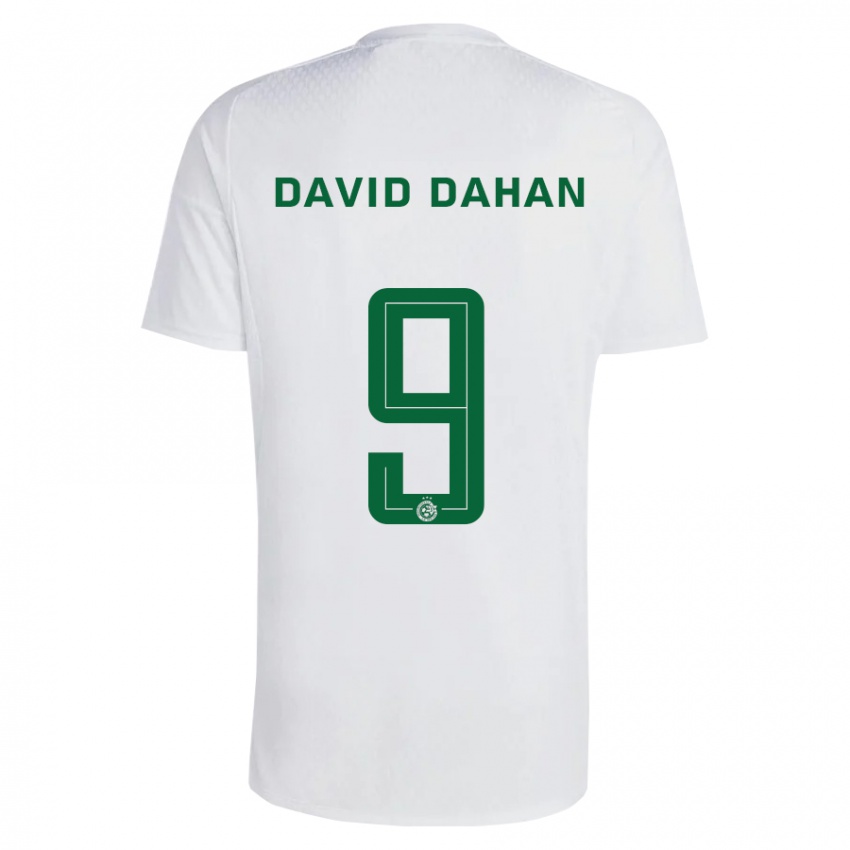 Heren Omer David Dahan #9 Groen Blauw Uitshirt Uittenue 2023/24 T-Shirt