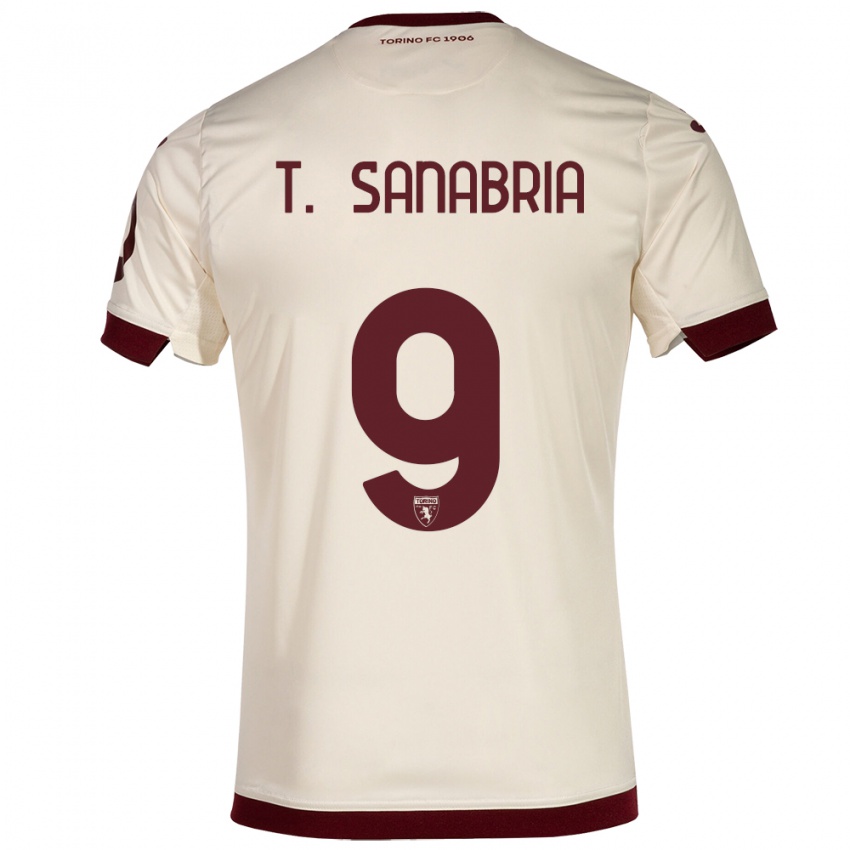 Heren Antonio Sanabria #9 Champagne Uitshirt Uittenue 2023/24 T-Shirt