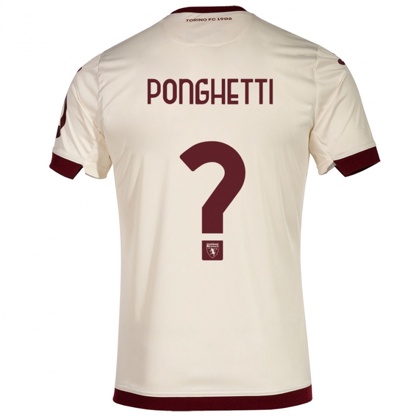 Heren Matteo Ponghetti #0 Champagne Uitshirt Uittenue 2023/24 T-Shirt