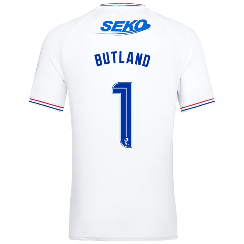 Heren Jack Butland #1 Wit Uitshirt Uittenue 2023/24 T-Shirt