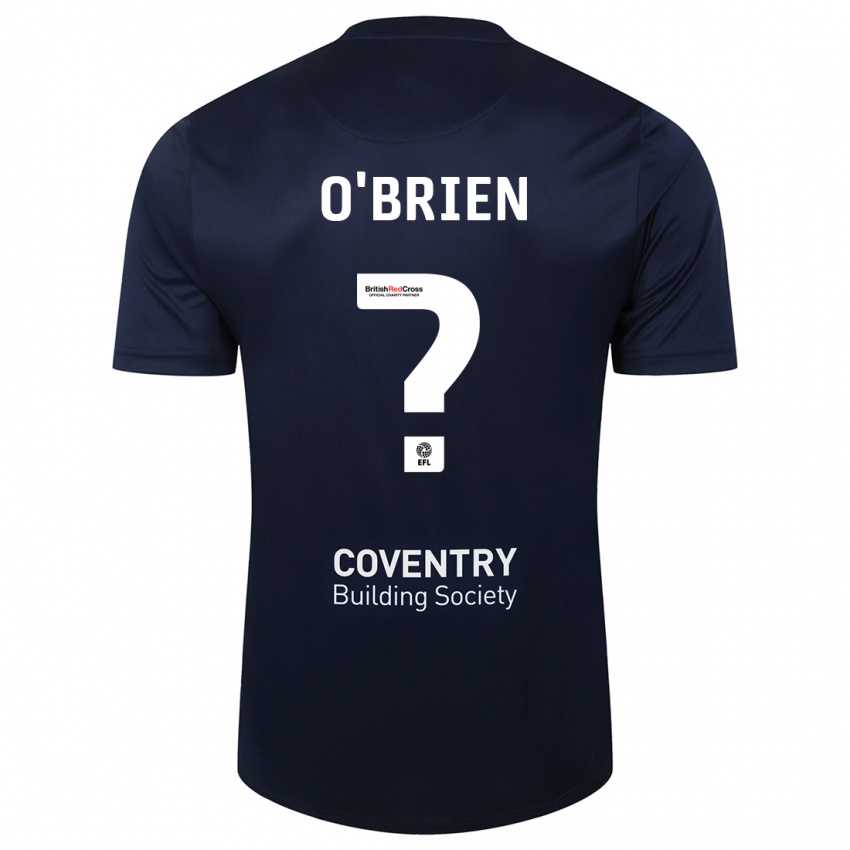 Heren Fionn O'brien #0 Rode Marine Uitshirt Uittenue 2023/24 T-Shirt