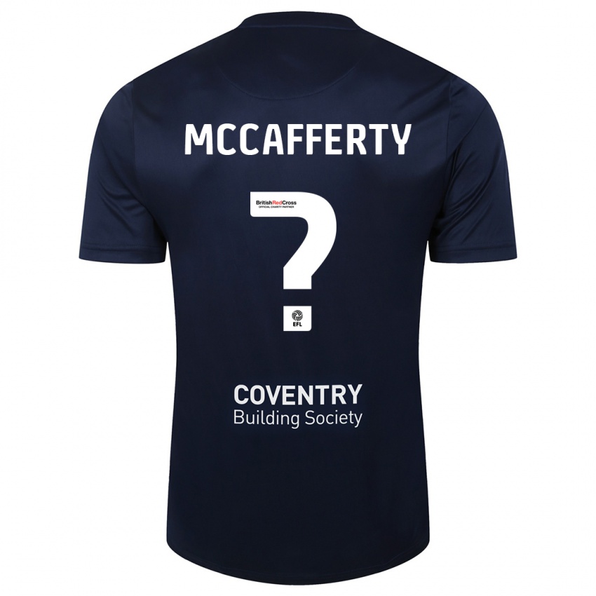 Heren Lewys Mccafferty #0 Rode Marine Uitshirt Uittenue 2023/24 T-Shirt