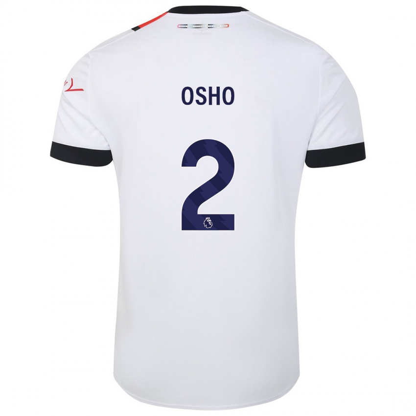 Heren Gabriel Osho #2 Wit Uitshirt Uittenue 2023/24 T-Shirt