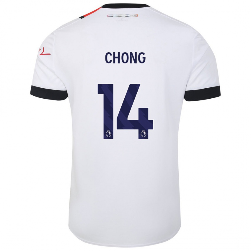 Heren Tahith Chong #14 Wit Uitshirt Uittenue 2023/24 T-Shirt