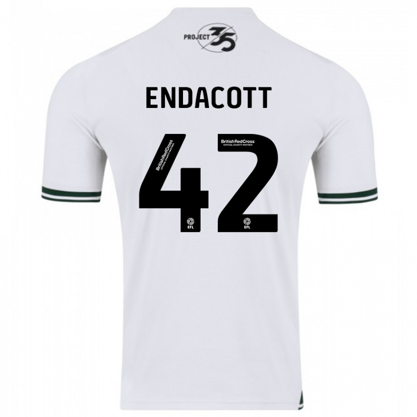 Heren Jack Endacott #42 Wit Uitshirt Uittenue 2023/24 T-Shirt