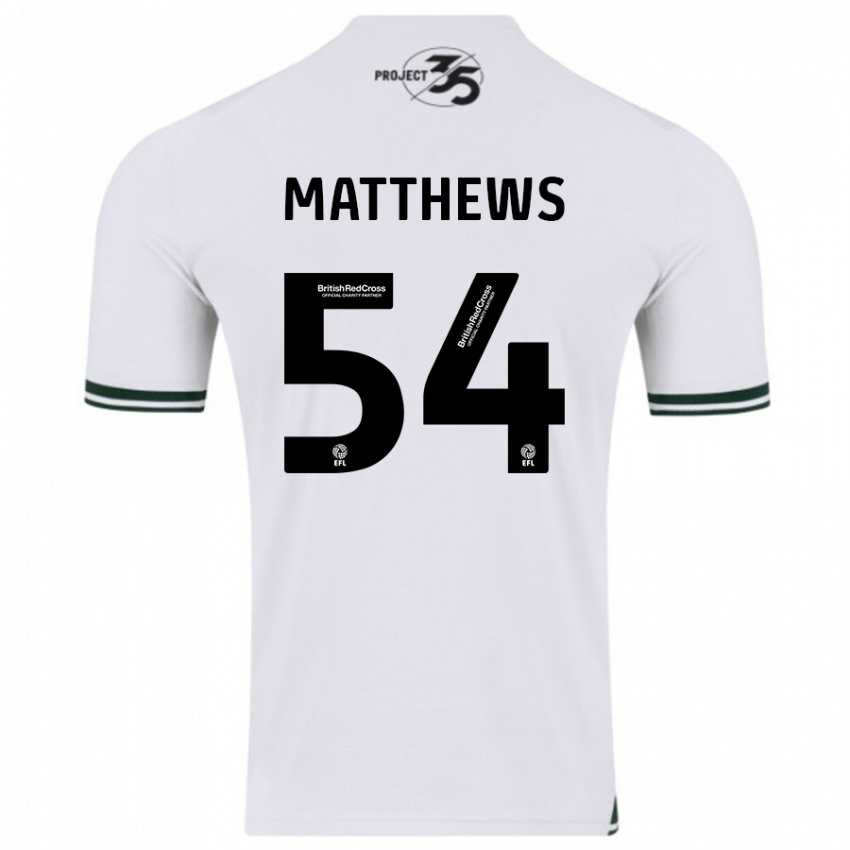 Heren Jack Matthews #54 Wit Uitshirt Uittenue 2023/24 T-Shirt