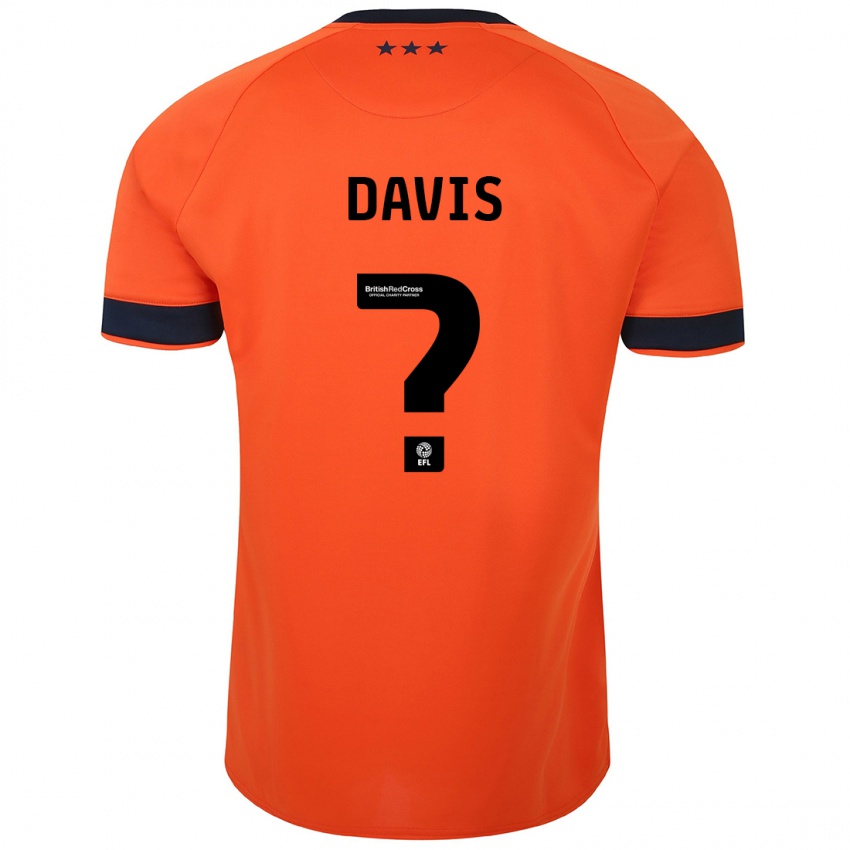 Heren Oli Davis #0 Oranje Uitshirt Uittenue 2023/24 T-Shirt