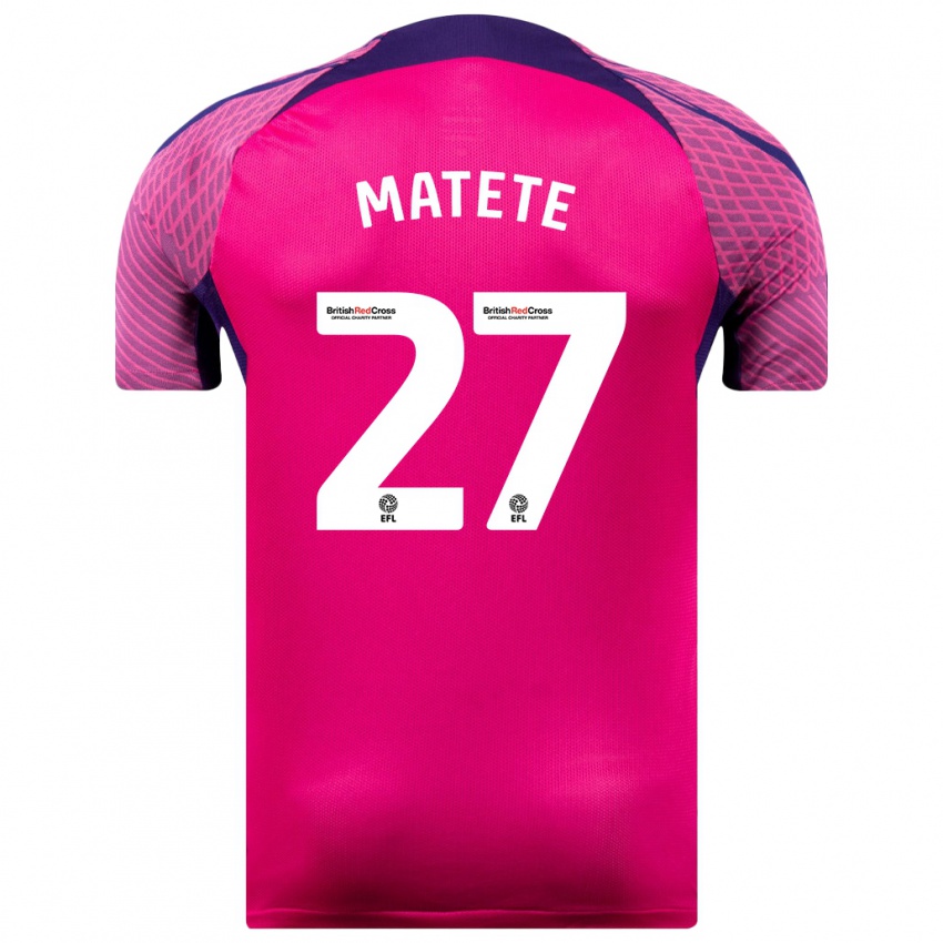 Heren Jay Matete #27 Paars Uitshirt Uittenue 2023/24 T-Shirt