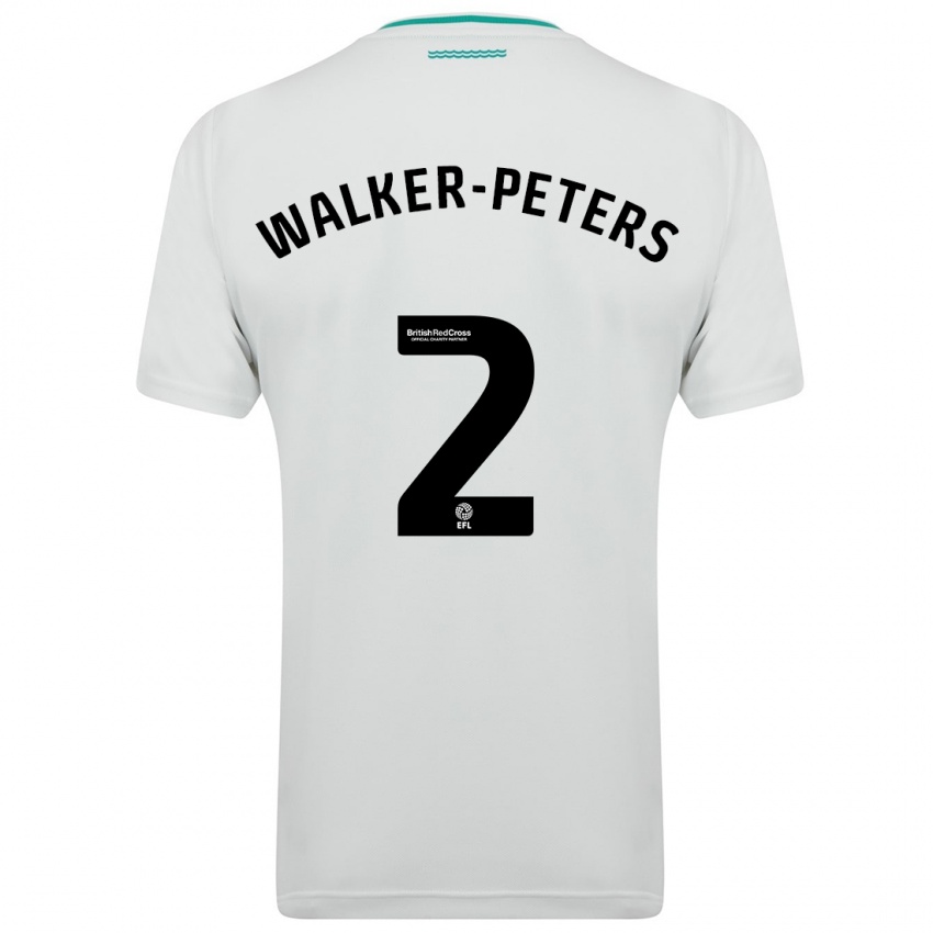 Heren Kyle Walker-Peters #2 Wit Uitshirt Uittenue 2023/24 T-Shirt