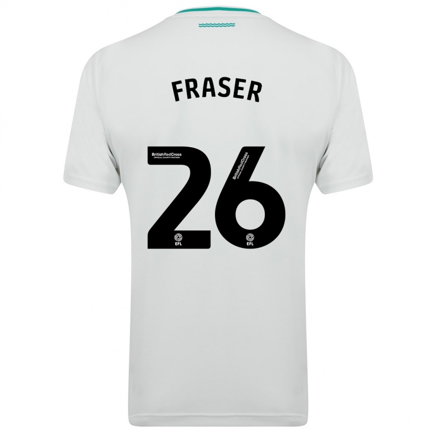 Heren Ryan Fraser #26 Wit Uitshirt Uittenue 2023/24 T-Shirt