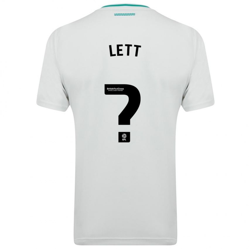 Heren Josh Lett #0 Wit Uitshirt Uittenue 2023/24 T-Shirt